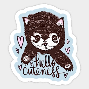 Hello Cuteness: Adorable Baby Animal Cute Creature Sticker